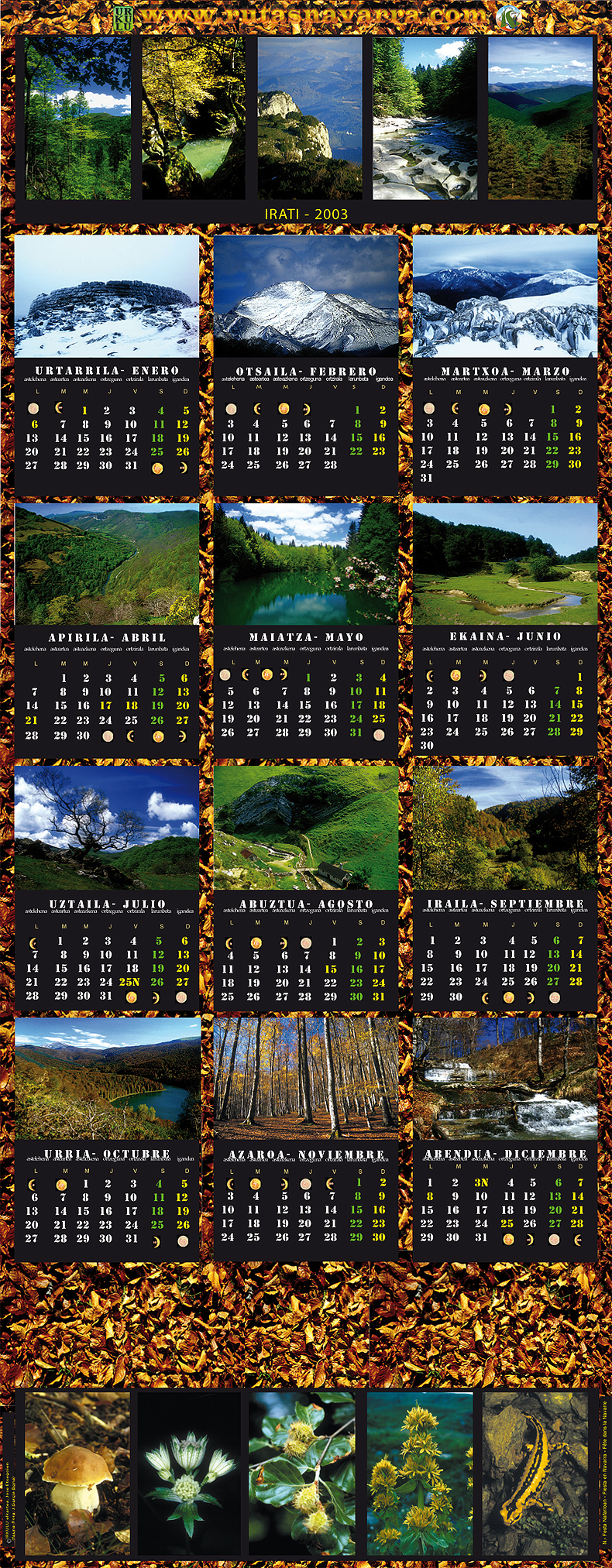 Calendario 2003