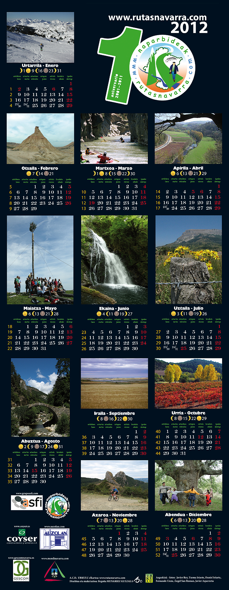 Calendario 2012