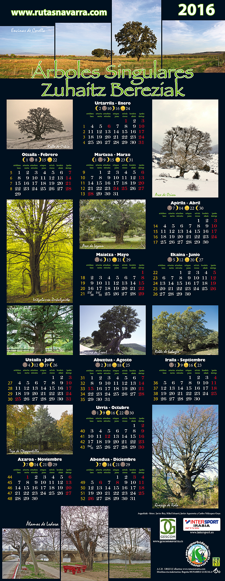 Calendario 2016