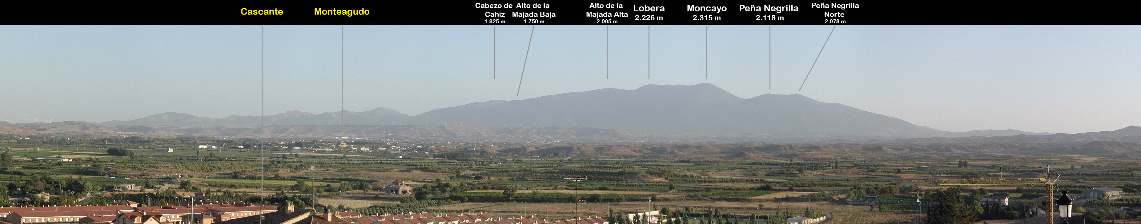 Moncayo desde Nª Sra. del Romero. Cascante