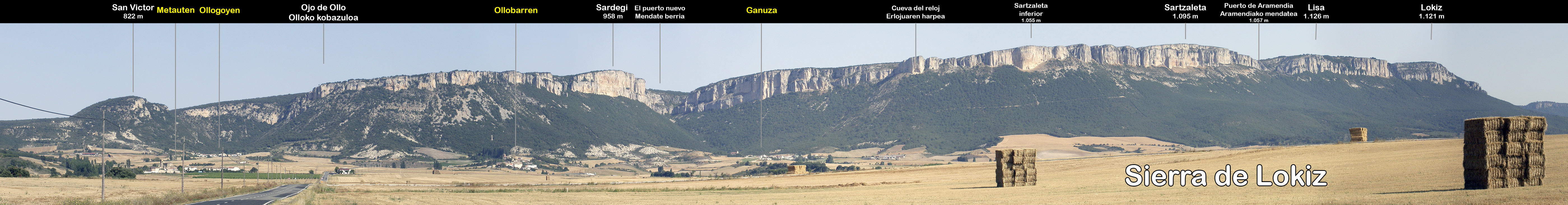 Sierra de Lóquiz / Lokiz desde Metauten