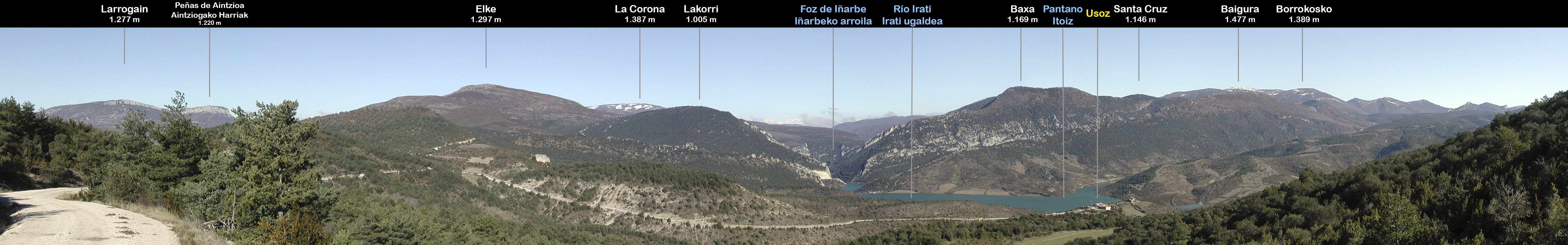 Vista al norte desde Osa. Valle de Artze