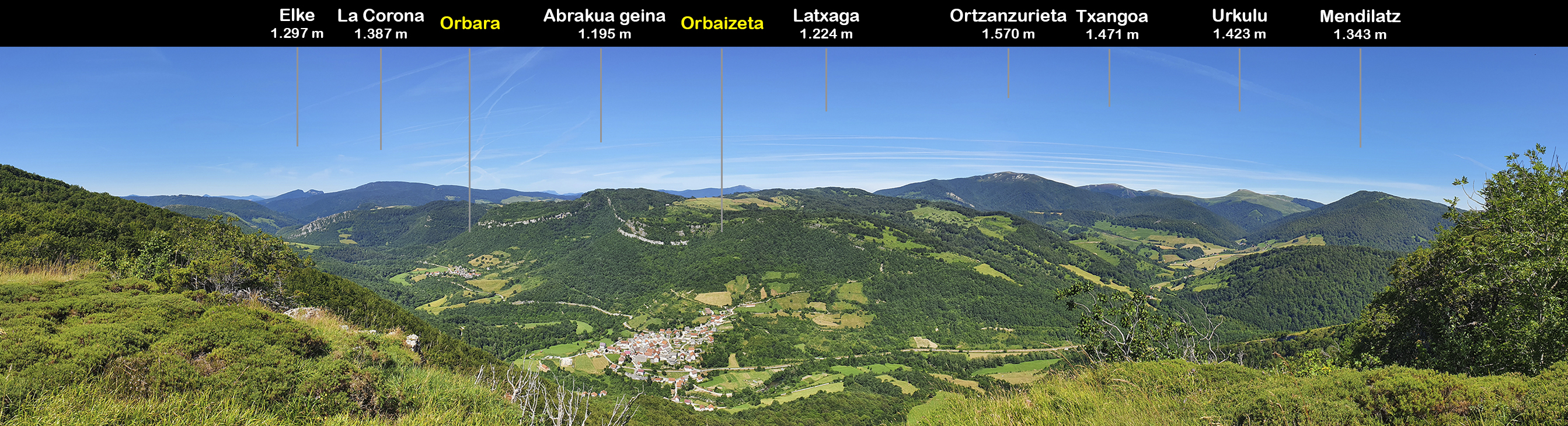 Desde Arrieder. Orbaizeta valle de Aezkoa