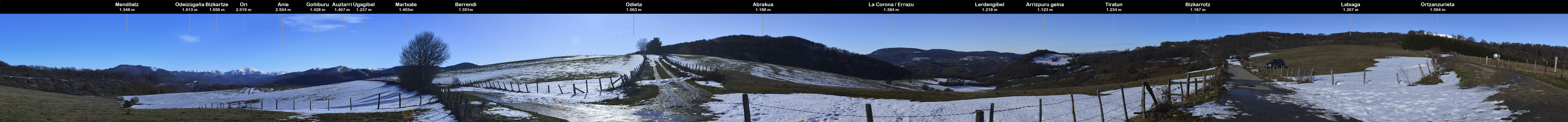 360º desde Lixarkoeta / Lixarkoetatik. Orbara