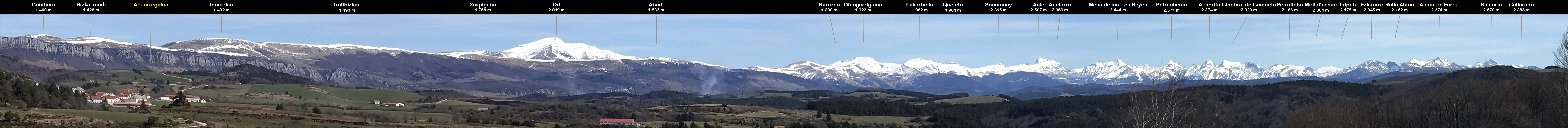 Desde Alkimear / Alkimeartik. Abaurregaina / Abaurrea Alta