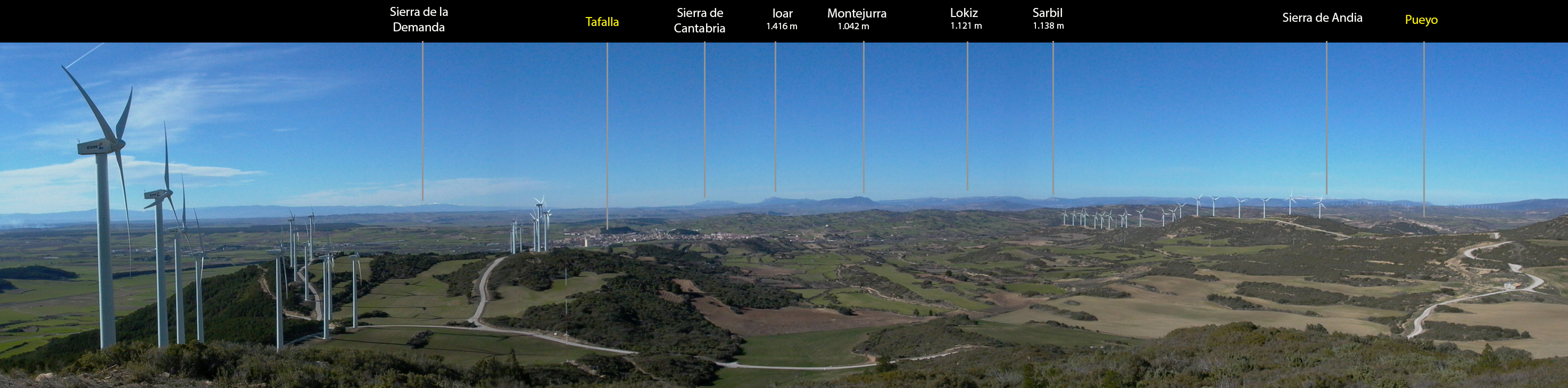 Vista desde la ermita de Santa Bárbara. Mañeru